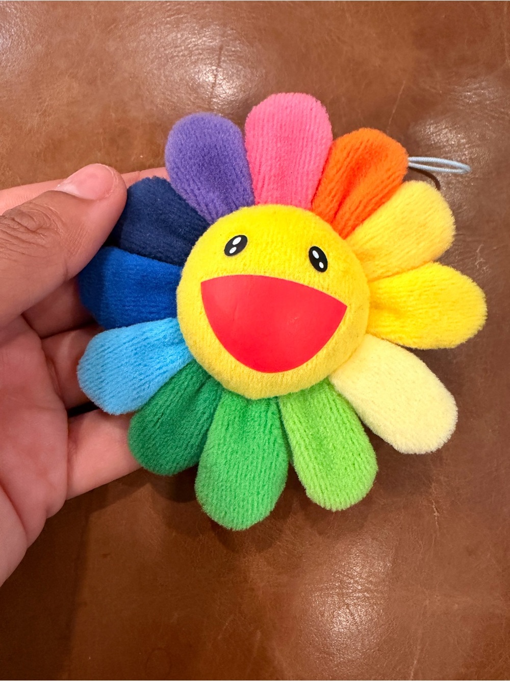 Authentic Takashi Murakami Flower Keychain from Coffee Zingaro, Japan